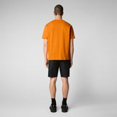Men's Adelmar T-Shirt in Amber Orange - All Save The Duck Products | Save The Duck