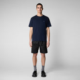 Men's Adelmar T-Shirt in Navy Blue - Spring Summer 2024 Men's Collection | Save The Duck