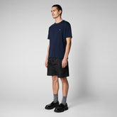 Men's Adelmar T-Shirt in Navy Blue - Spring Summer 2024 Men's Collection | Save The Duck