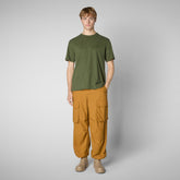 Men's t-shirt Bram in moss green | Save The Duck