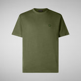 Men's t-shirt Bram in moss green | Save The Duck