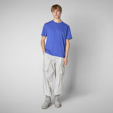 Men's t-shirt Bram in gentian blue | Save The Duck