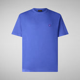 Men's t-shirt Bram in gentian blue | Save The Duck