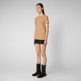 Women's Annabeth T-Shirt in Biscuit Beige - T-Shirt & Polo Collection | Save The Duck