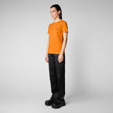 Women's Annabeth T-Shirt in Amber Orange - T-Shirt & Polo Collection | Save The Duck