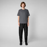 Men's Onkob T-Shirt in Anthracite Grey - New Arrivals | Save The Duck