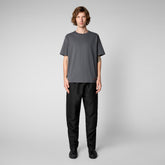 Men's Onkob T-Shirt in Anthracite Grey | Save The Duck