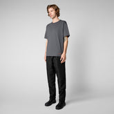 Men's Onkob T-Shirt in Anthracite Grey | Save The Duck