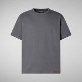 Men's Onkob T-Shirt in Anthracite Grey | Save The Duck