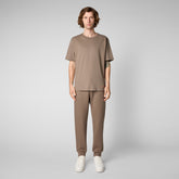 Men's Onkob T-Shirt in Mud Grey - T-Shirt & Polo Collection | Save The Duck
