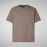 Men's Onkob T-Shirt in Mud Grey | Save The Duck