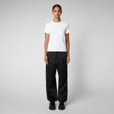 Women's Abola T-Shirt in Off White - Layering Collection | Save The Duck