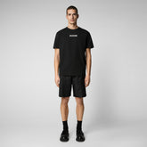 Men's Nalo T-Shirt in Black - Men's Athleisure | Save The Duck