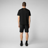 Men's Nalo T-Shirt in Black - Men's Athleisure | Save The Duck
