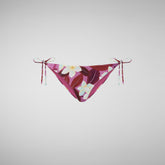 Women's Wiria Bikini Bottom in Fuchsia Frangiapani - Women's Swimwear | Save The Duck