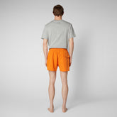 Men's Demna Swim Trunks in Amber Orange - Men's Swimwear | Save The Duck