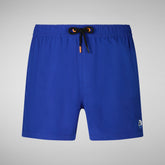 Men's Demna Swim Trunks in Cyber Blue - Blue Collection | Save The Duck