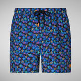 Men's Ademir Swim Trunks in Navy Blue Corkflags | Save The Duck