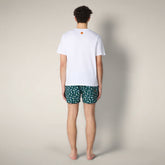 Men's Swim Shorts Ademir with Mante - Men's Swimwear | Save The Duck
