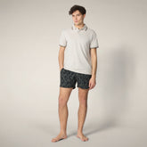 Men's Swim Shorts Ademir with Palms - Men's Swimwear | Save The Duck