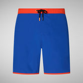 Men's Amgalan Swim Trunks in Navy Blue | Save The Duck