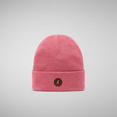 Unisex beanie Lou in bloom pink - Valentine's Day Collection | Save The Duck