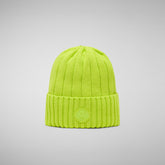 Unisex ribbed beanie jo in lichen green - Women's Accessories | Save The Duck