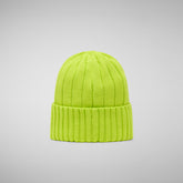 Unisex ribbed beanie jo in lichen green - Women's Accessories | Save The Duck