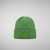 Unisex ribbed beanie jo in grass green | Save The Duck