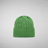 Unisex ribbed beanie jo in grass green - Women's Accessories | Save The Duck