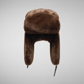 Unisex hat kassandra in teddy brown - Women's Accessories | Save The Duck