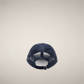 Unisex cap Noa in Navy Blue with Roma print | Save The Duck