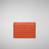 Unisex pc case Vesta in ginger orange - Women's Accessories | Save The Duck