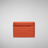 Unisex pc case Vesta in ginger orange - Men's Accessories | Save The Duck