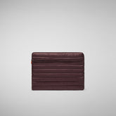 Unisex pc case Vesta in burgundy black - Women's Accessories | Save The Duck