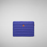 Unisex pc case Vesta in gentian blue | Save The Duck