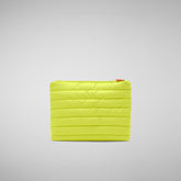 Unisex Solane Pouch in Fluo Yellow - Yellow Collection | Save The Duck