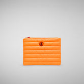 Unisex Solane Pouch in Fluo Orange - Men's Accessories | Save The Duck