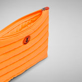 Pochette Solane unisexe en orange fluo - Tous les produits Save The Duck | Sauvez le canard