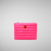 Unisex Solane Pouch in Fluo Pink - Pink Collection | Save The Duck