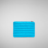 Unisex Solane Pouch in Fluo Blue - All Save The Duck Products | Save The Duck
