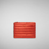 Unisex quilted pouch big Thalassa in MAPLE ORANGE | Save The Duck