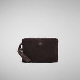Unisex Itea Pochette Bag in Brown Black - Accessories | Save The Duck