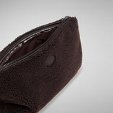 Unisex Itea Pochette Bag in Brown Black | Save The Duck