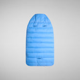 Unisex kids' baby sleeping bag May in cerulean blue | Save The Duck