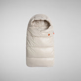 Unisex kids' baby sleeping bag Kay in rainy beige | Save The Duck