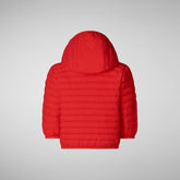 Babies' Nene Hooded Puffer Jacket in Jack Red - Kids' Collection | Save The Duck