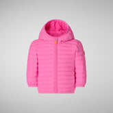 Babies' Nene Hooded Puffer Jacket in Azalea Pink - GIGA Collection | Save The Duck