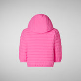 Babies' Nene Hooded Puffer Jacket in Azalea Pink - Baby Animal-Free Puffer Jackets | Save The Duck