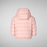 Unisex kids' animal free puffer jacket WAlly in blush pink - Baby Animal-Free Puffer Jackets | Save The Duck